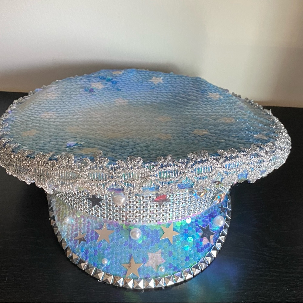Stars, Pearls & Sequins Captain Hat